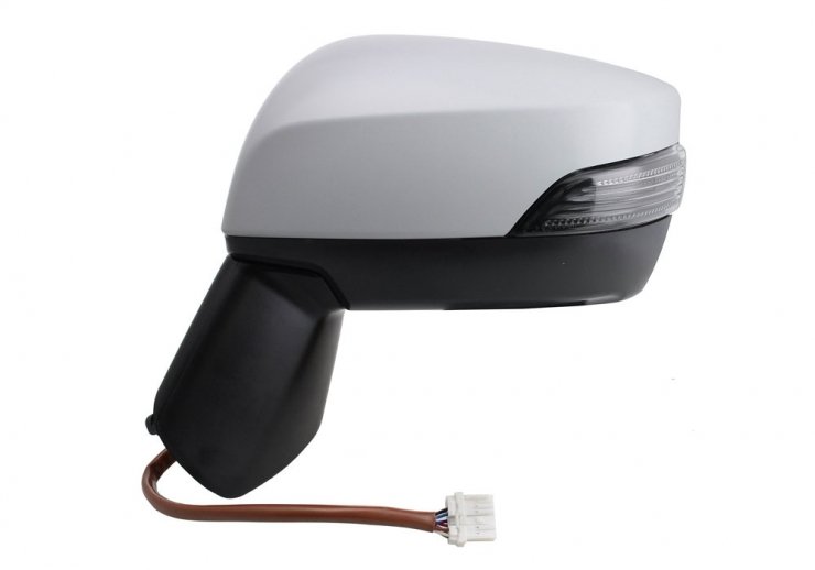 Retrovisor eléctrico izquierdo, convexo, térmico, imprimado, abatible, con intermitente (9 pines) SUBARU-LEVORG pour SUBARU LEVORG  pour SUBARU LEVORG