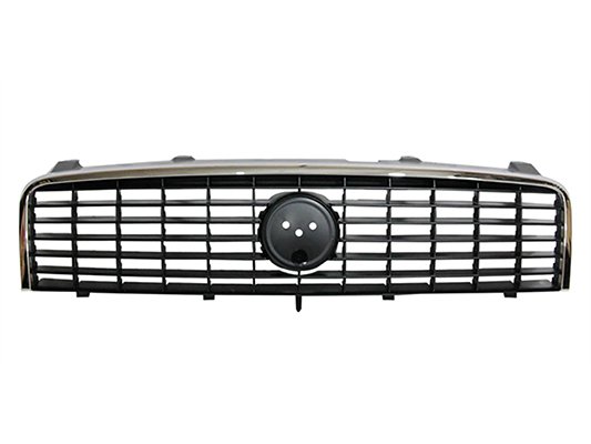 Acceder a la pieza Rejilla frente negra, marco cromado