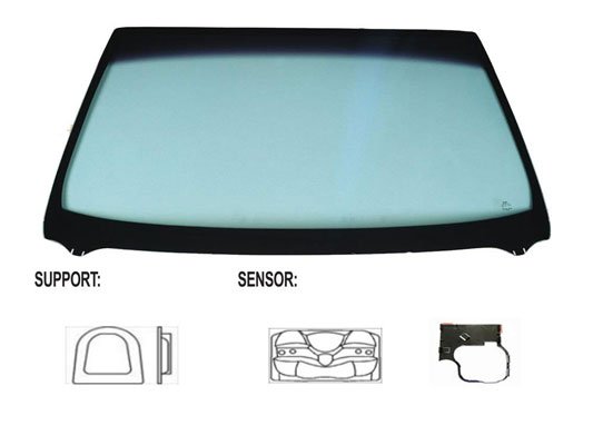 Acceder a la pieza Parabrisas verde, difuminado azul