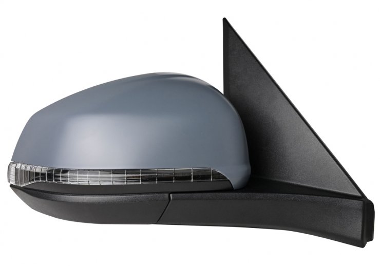 Retrovisor eléctrico derecho, convexo, térmico, imprimado, abatible, con intermitente, cortesía (9 pines) ACCESSOIRES CAMION-GUARDABARROS, SOPORTES, CALZOS pour VOLKSWAGEN MULTIVAN  pour VOLKSWAGEN MULTIVAN