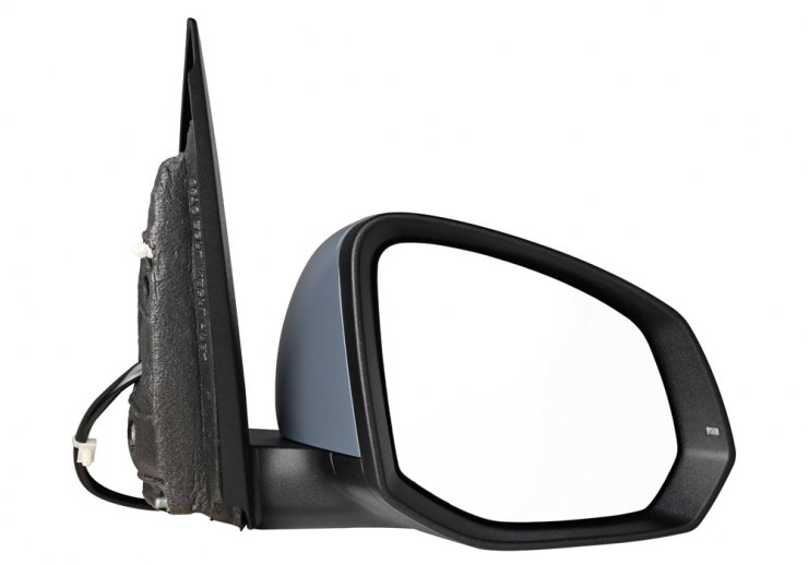 Retrovisor eléctrico derecho, convexo, térmico, imprimado, abatible, con intermitente, cortesía (9 pines) ACCESSOIRES CAMION-GUARDABARROS, SOPORTES, CALZOS pour VOLKSWAGEN MULTIVAN  pour VOLKSWAGEN MULTIVAN