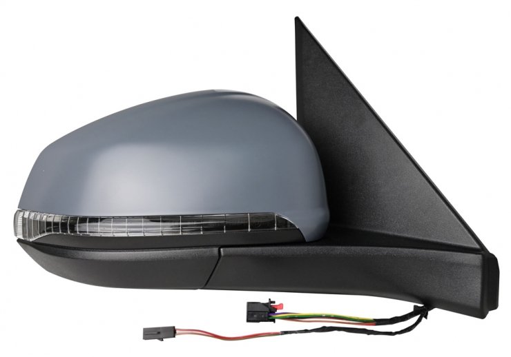 Retrovisor eléctrico derecho, convexo, térmico, imprimado, abatible, con intermitente, cortesía, side (11 pines) ACCESSOIRES CAMION-GUARDABARROS, SOPORTES, CALZOS pour VOLKSWAGEN MULTIVAN  pour VOLKSWAGEN MULTIVAN