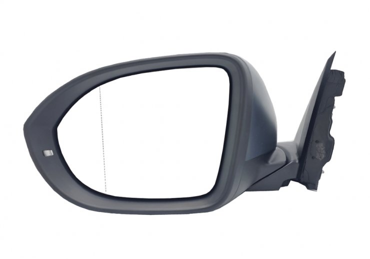 Retrovisor eléctrico izquierdo, asférico, térmico, imprimado, con intermitente (6 pines) ACCESSOIRES CAMION-GUARDABARROS, SOPORTES, CALZOS pour VOLKSWAGEN TAIGO  pour VOLKSWAGEN TAIGO