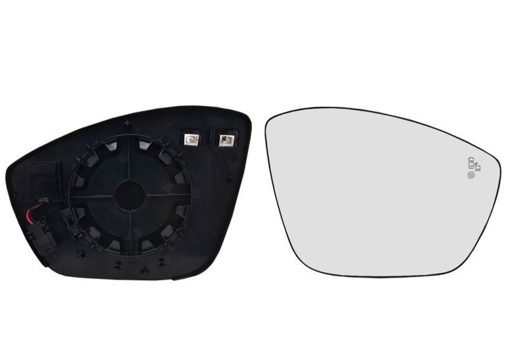 Acceder a la pieza Cristal + soporte retrovisor derecho, convexo, térmico, side (2 pines)