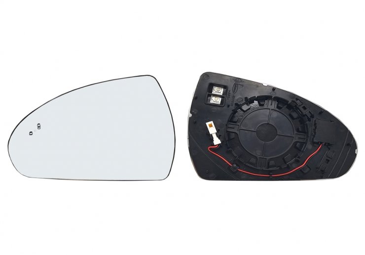 Acceder a la pieza Cristal + soporte retrovisor izquierdo, convexo, térmico, side (2 pines)