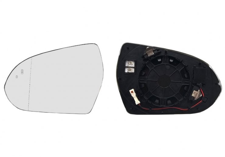 Acceder a la pieza Cristal + soporte retrovisor izquierdo, asférico, térmico, side (2 pines)