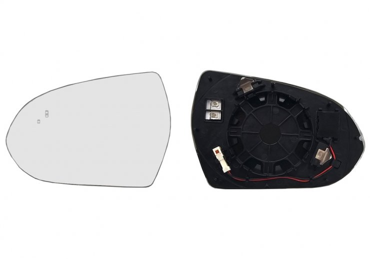 Acceder a la pieza Cristal + soporte retrovisor izquierdo, convexo, térmico, side (2 pines)