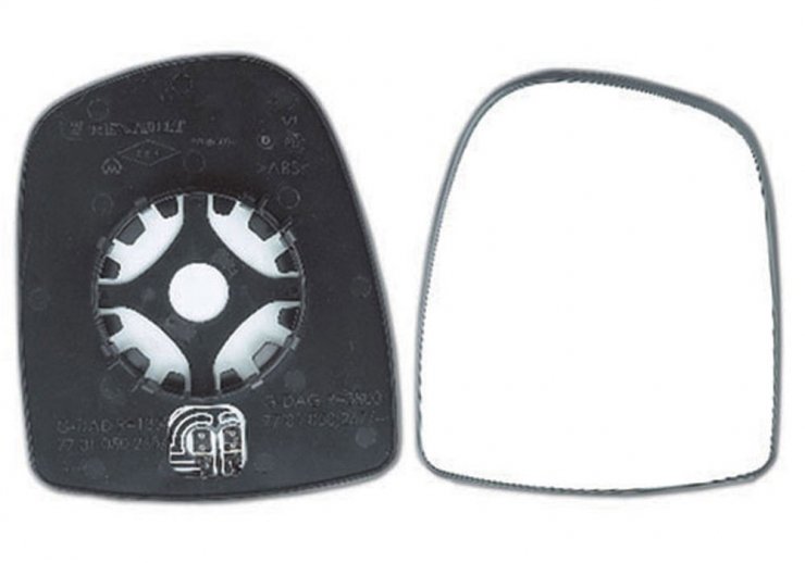 Cristal + soporte retrovisor izquierdo térmico [grande]