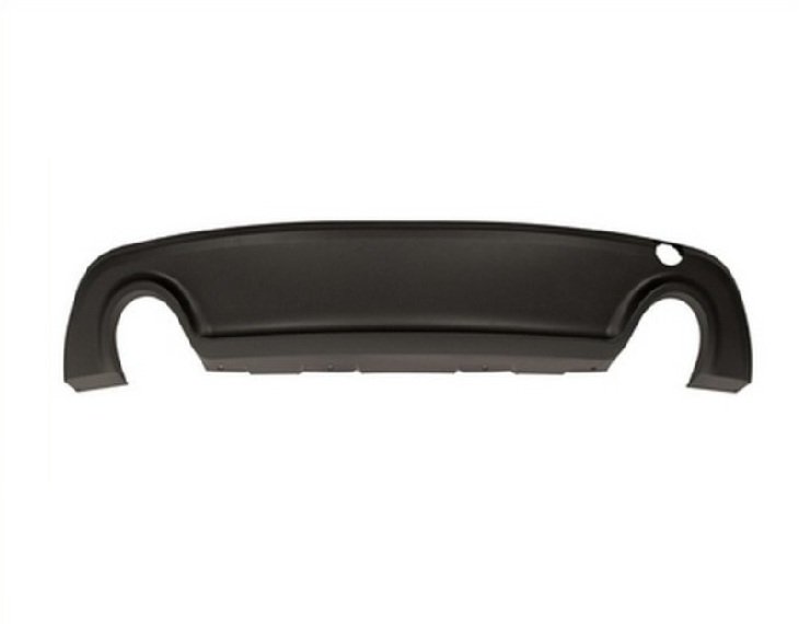 Acceder a la pieza Spoiler parachoques trasero, negro, escape doble