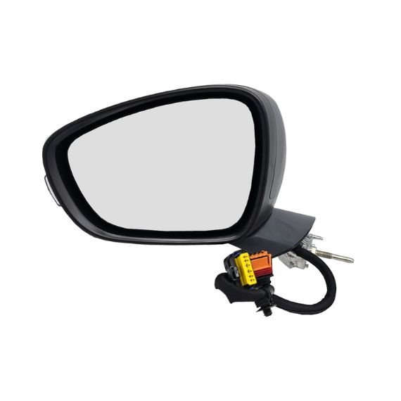 Retrovisor eléctrico izquierdo, convexo, térmico, imprimado, abatible, con intermitente, cortesía (10 pines) ACCESSOIRES CAMION-GUARDABARROS, SOPORTES, CALZOS pour PEUGEOT 508   pour PEUGEOT 508
