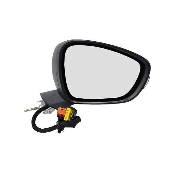 Retrovisor eléctrico derecho, convexo, térmico, imprimado, abatible, con intermitente, sonda, cortesía (12 pines) ACCESSOIRES CAMION-GUARDABARROS, SOPORTES, CALZOS pour PEUGEOT 508   pour PEUGEOT 508