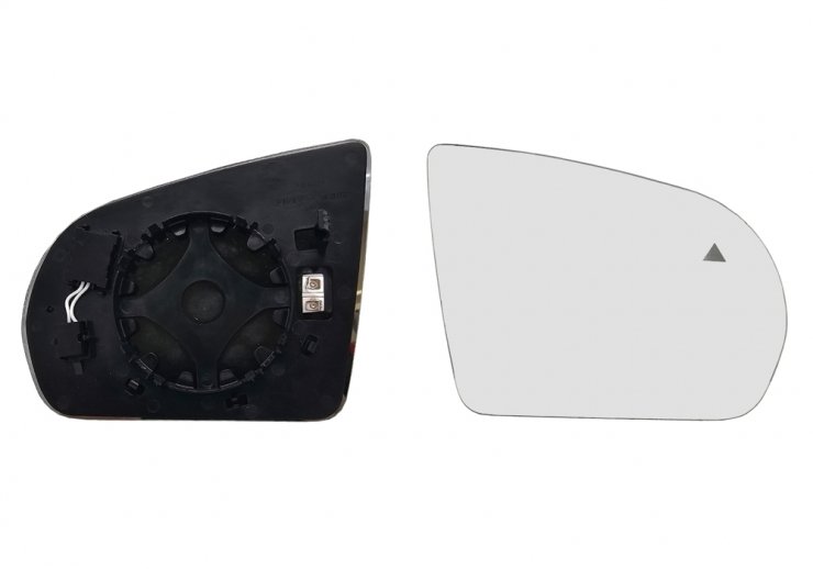 Acceder a la pieza Cristal + soporte retrovisor derecho, convexo, térmico, side