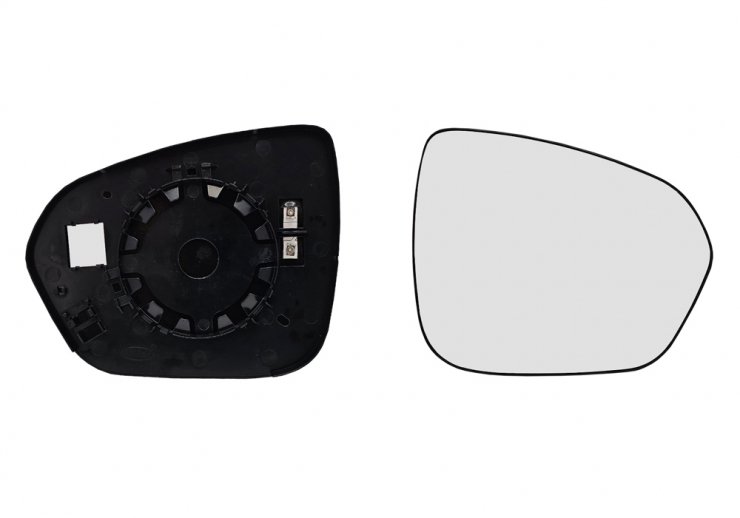 Acceder a la pieza Cristal + soporte retrovisor derecho, convexo, térmico
