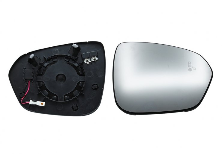 Acceder a la pieza Cristal + soporte retrovisor derecho convexo, térmico y side