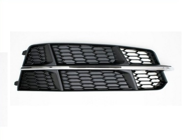 Acceder a la pieza Rejilla derecha parachoques, negra, moldura cromada (S-Line)