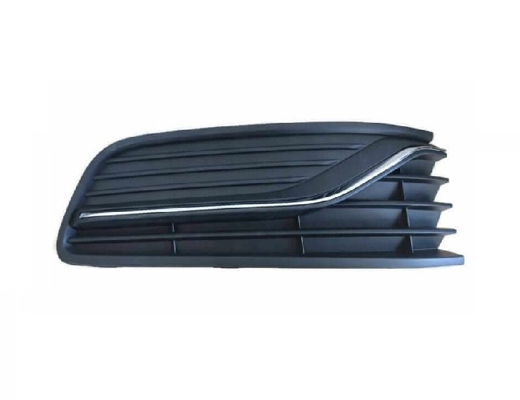 Acceder a la pieza Rejilla derecha parachoques, negra, moldura cromada