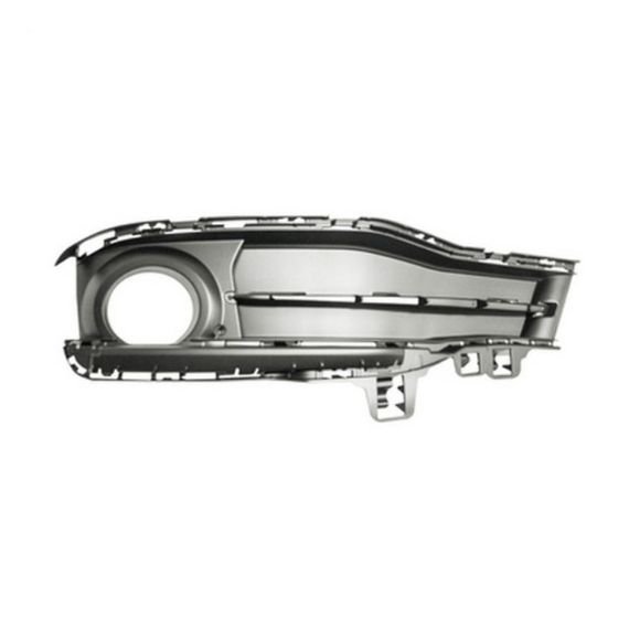 Acceder a la pieza Rejilla izquierda parachoques, negra, cerrada, agujeros antiniebla (Sportline)