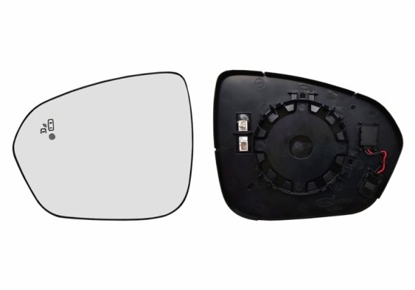 Acceder a la pieza Cristal + soporte retrovisor izquierdo, convexo, térmico, side