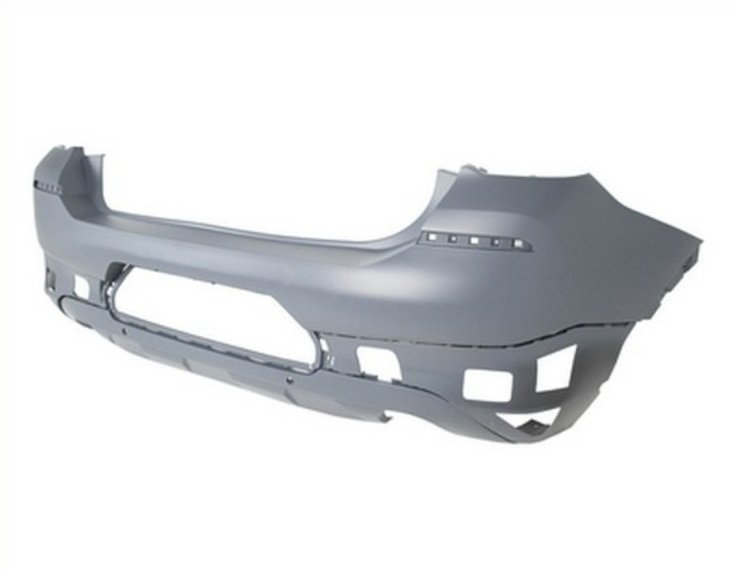 Acceder a la pieza Parachoques trasero imprimado, agujeros sensores