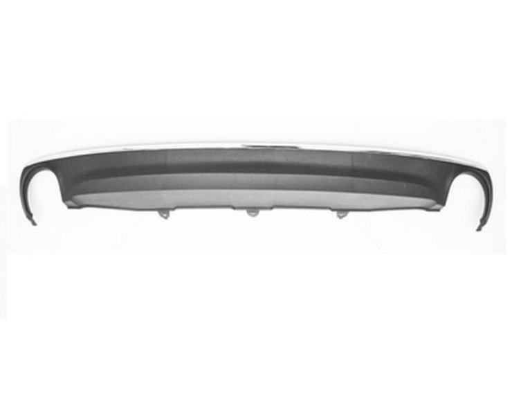 Spoiler parachoques trasero, negro, moldura cromada AUDI-A6 pour AUDI A6  pour AUDI A6