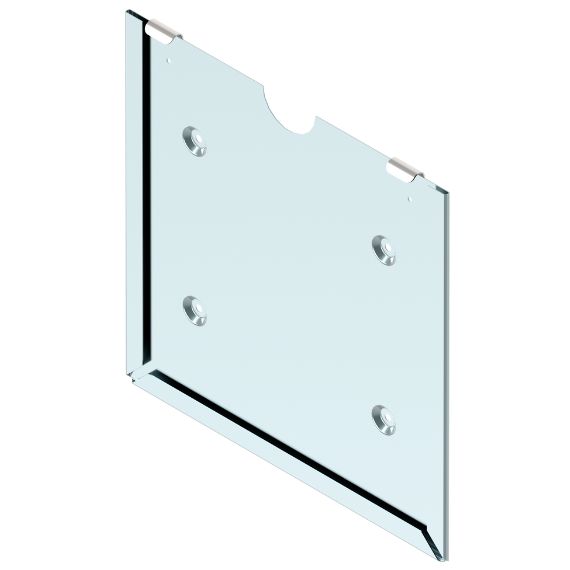 Acceder a la pieza SOPORTE PLACA ACERO INOX 300X300 CON PLETINAS DE SEGURIDAD