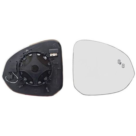 Acceder a la pieza Cristal + soporte retrovisor derecho, convexo, térmico, side