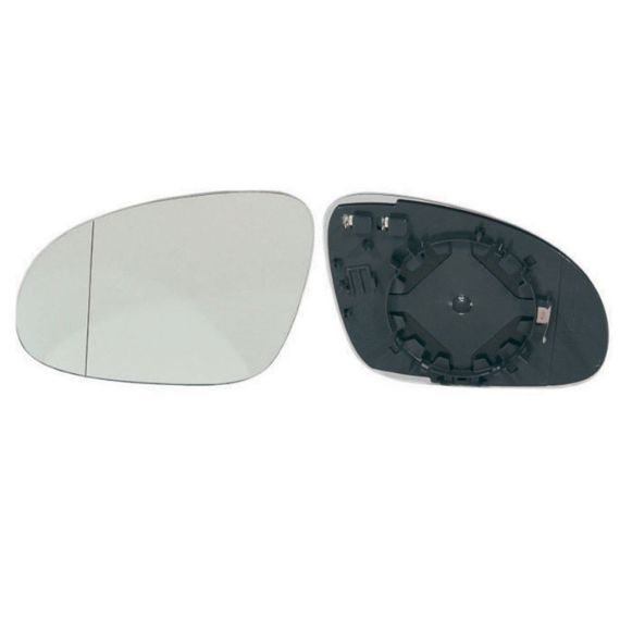Cristal + soporte retrovisor izquierdo, asférico, térmico