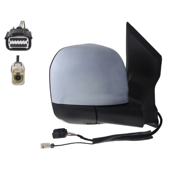 Acceder a la pieza Retrovisor eléctrico derecho, convexo, térmico, imprimado, con antena, abatible, con intermitente, sonda, side (12 pines)