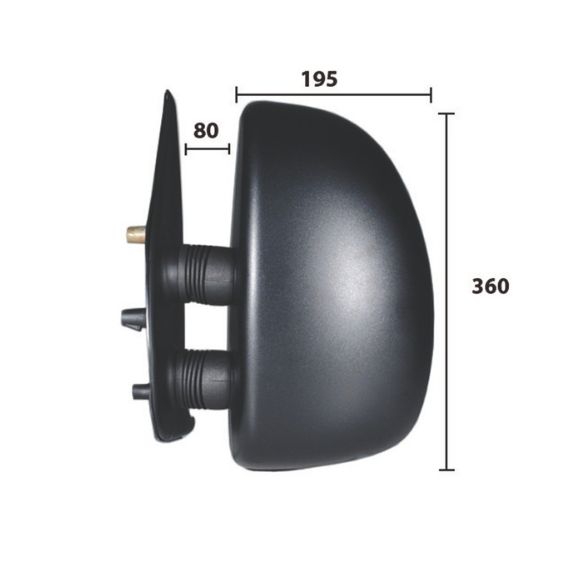 Retrovisor izquierdo eléctrico, térmico, convexo (Corto) (Desde 1999) CITROEN-JUMPER pour CITROEN JUMPER  pour CITROEN JUMPER