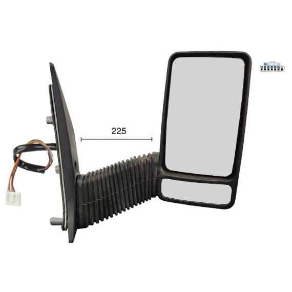 Acceder a la pieza Retrovisor eléctrico derecho, convexo, térmico (5 pines) (Brazo largo)