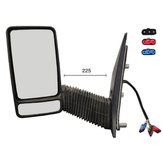 Acceder a la pieza Retrovisor eléctrico izquierdo, convexo, térmico, sonda (7 pines) (Brazo largo)
