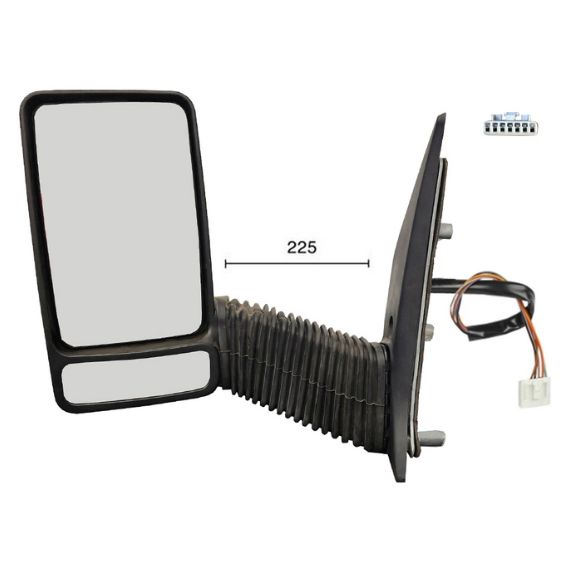 Acceder a la pieza Retrovisor eléctrico izquierdo, convexo, térmico, sonda (7 pines) (Brazo largo)