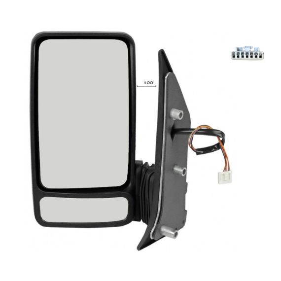 Acceder a la pieza Retrovisor eléctrico izquierdo, convexo, térmico, sonda (7 pines) (Brazo corto)