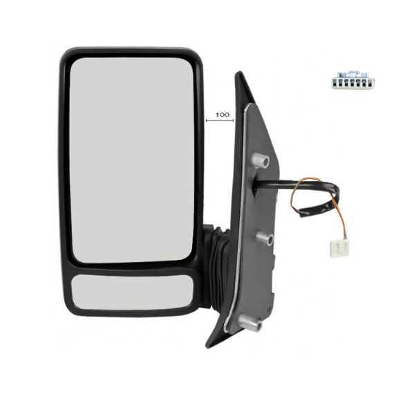 Acceder a la pieza Retrovisor manual izquierdo, convexo, sonda (2 pines) (Brazo corto)