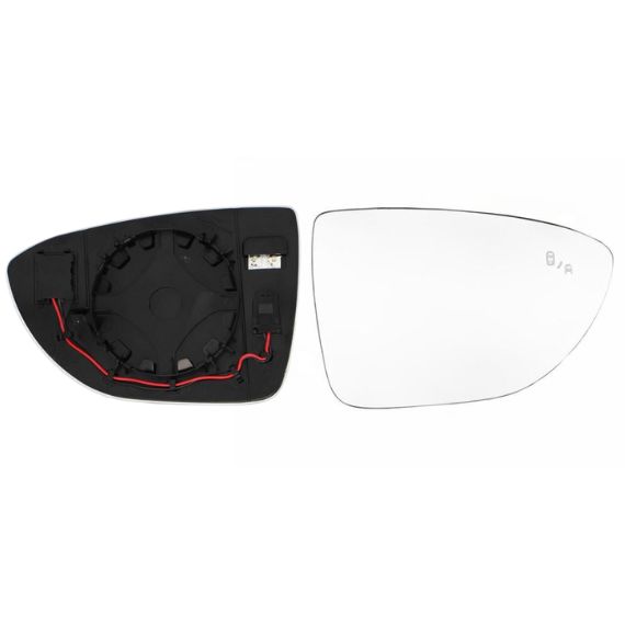 Acceder a la pieza Cristal + soporte retrovisor derecho, convexo, térmico, side