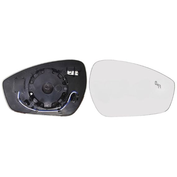 Acceder a la pieza Cristal + soporte retrovisor derecho, convexo, térmico, side