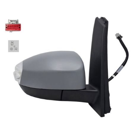 Acceder a la pieza Retrovisor eléctrico derecho, convexo, térmico, imprimado, abatible, con intermitente, sonda, cortesía, side (12 pines)