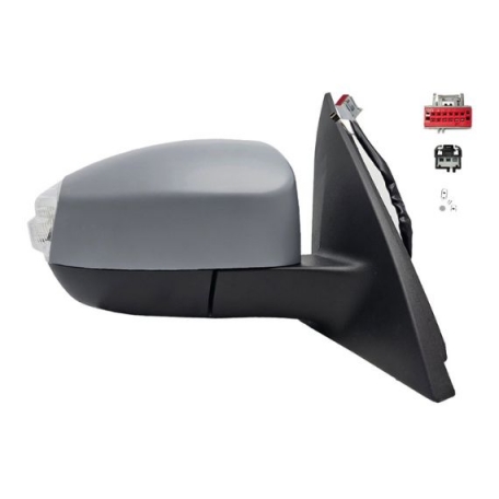 Acceder a la pieza Retrovisor eléctrico derecho, convexo, térmico, imprimado, abatible, con intermitente, cortesía, side (10 pines)