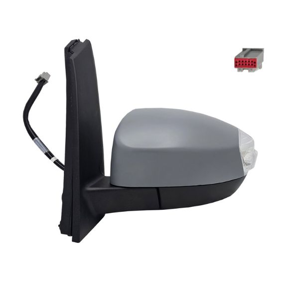 Retrovisor eléctrico izquierdo, asférico, imprimado, con intermitente (5 pines) ACCESSOIRES CAMION-GUARDABARROS, SOPORTES, CALZOS pour FORD C-MAX  pour FORD C-MAX