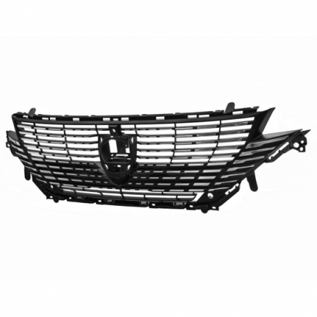 Acceder a la pieza Rejilla negra granulada, con insertos cromados, con agujero cámara