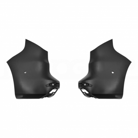 Acceder a la pieza Kit punta parachoques trasero, negro, agujero sensor (2 piezas)