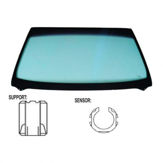 Acceder a la pieza Parabrisas verde, control solar