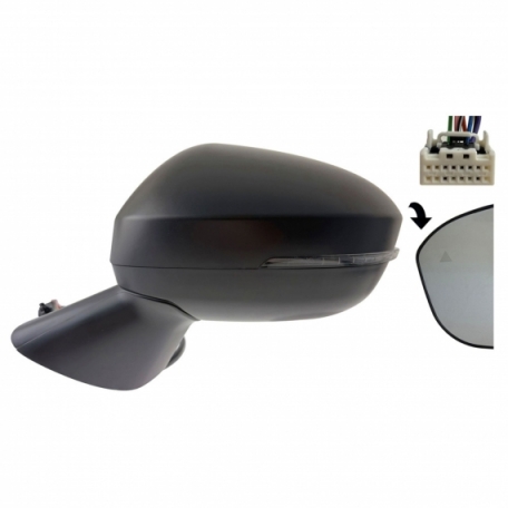 Acceder a la pieza Retrovisor eléctrico izquierdo, convexo, térmico, imprimado, abatible, con intermitente, side (9 pines)