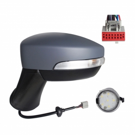 Acceder a la pieza Retrovisor eléctrico izquierdo, imprimado, asférico, térmico, abatible, con intermitente, cortesía (10 pines) Acceder a la pieza Retrovisor eléctrico izquierdo, imprimado, asférico, térmico, abatible, con intermitente, cortesía (10 pines)