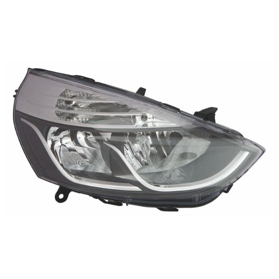 Acceder a la pieza Faro eléctrico derecho, negro y cromado, H1+H7 (Motor)