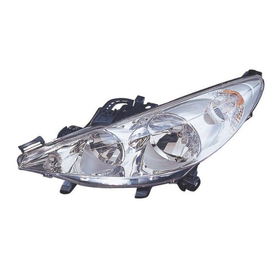 Faro eléctrico izquierdo, H1+H7, cromado (Motor)