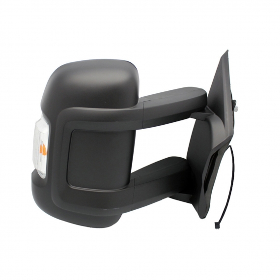 Retrovisor eléctrico derecho, convexo, térmico, con intermitente (16W) (8 pines) (Brazo largo)