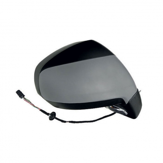 Retrovisor eléctrico derecho, imprimado, convexo, térmico, con intermitente, sonda (8 pines)